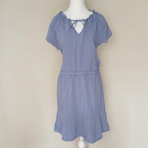 Anthropologie Cloth & Stone Tie Neck Mini Dress Size Medium